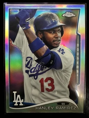 Hanley Ramirez 2014 Topps Chrome Refractor #20 Los Angeles Dodgers - Image 1 of 2