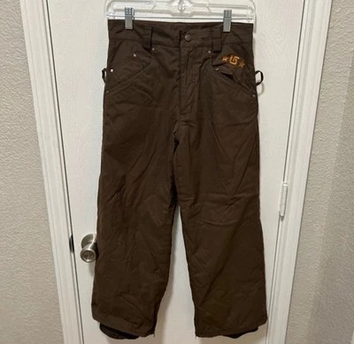 Burton snowboard ski pants brown girls size large 10/12 - Image 1 of 4
