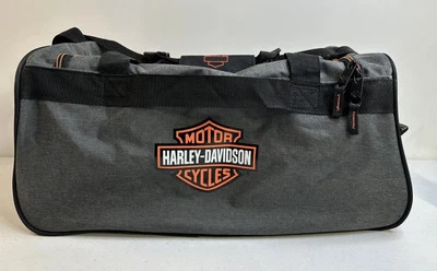 Harley Davidson Duffel Bag Classic Motorcycles Travel Carry-On Gym Canvas - Image 1 of 4