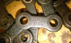 HD 91 CONVEYOR CHAIN, 2, 10 FOOT LENGTHS, MADE IN USA - Picture 1 of 2