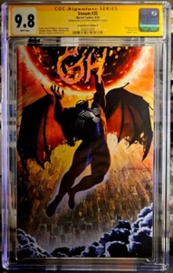 VENOM #35 VIRGIN Icarus Homage GREG HORN Artist signature CGC SS 9.8 - Picture 1 of 3