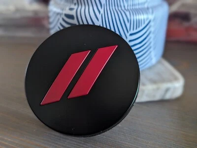 Tapacubos centrales de rueda Mopar REEMPLAZO 17-23 Dodge Challenger Charger NEGRO ROJO (1) Foto 1 de 3