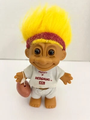 Muñeca Troll Vintage WASHINGTON REDSKINS Buena Suerte Deportes 5" Russ Excelente Estado Foto 1 de 4