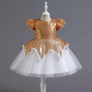 Christmas Kids Girls Tulle Princess Party Dress Birthday Party Pageant Gown Ball - Picture 1 of 164