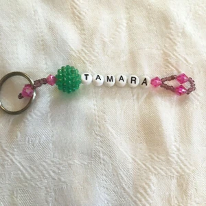 TAMARA personalized beaded keychain-NEW - Picture 1 of 1