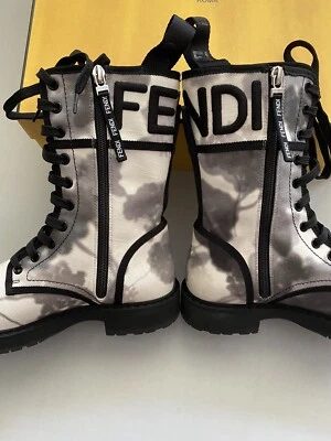 Botas de combate Fendi para mujer con cordones zapatos botines nuevos talla 36 Foto 1 de 4
