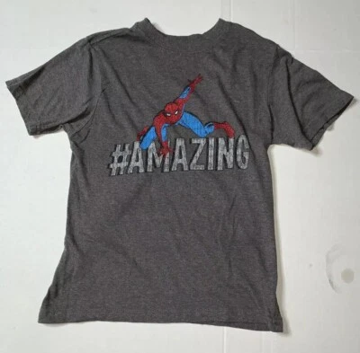 Preowned- Marvel Comics #Amazing Spiderman Graphic T-Shirt Boys (Size M/7-8) - Image 1 of 3