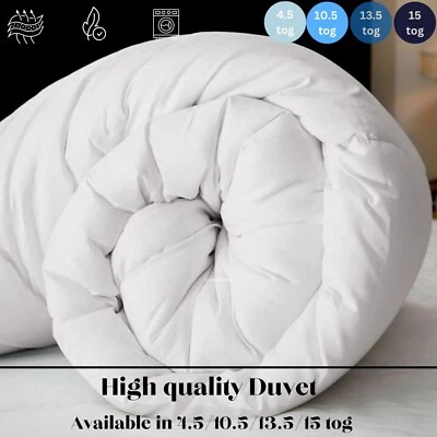 FOAMHAVEN Anti Allergy Duvet Quilt Bedding Hollow Fibre 4.5 10.5 13.5 15 Tog All Sizes UK