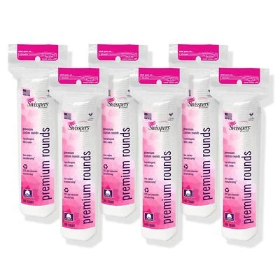 	Swisspers Premium Algodón Redondo 100 Unidades Paquete de 6 100% Algodón Puro	 Foto 1 de 4