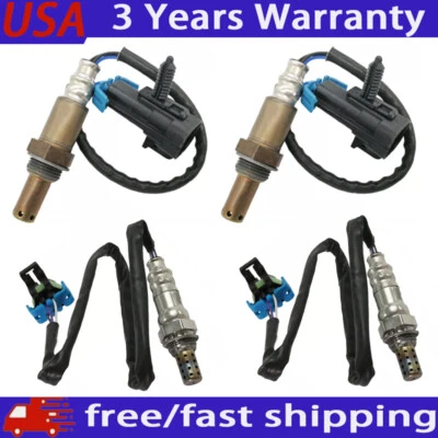 4pcs Oxygen Sensor Up+Downstream for 2006-2007 Saab 9-7x Buick Rainier 5.3L V8 - Image 1 of 4