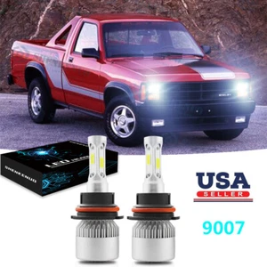 LED Headlight Kit 9007 HB5 6000K White Hi/Low Bulbs for Dodge Dakota 1997-2004 - Imagen 1 de 11