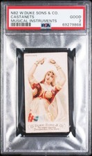 1888 N82 W. Duke Sons & Co. - CASTANETS - MUSICAL INSTRUMENTS PSA 2 GOOD