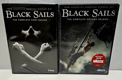 Black Sails: The Complete First & Second Seasons (2 DVDs) NEW&SEALED Pirates - Image 1 of 3