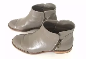 Italeau Botín Impermeable Mujer 35 EE. UU. Talla 5 Cuero Gris Peltre - Imagen 1 de 8