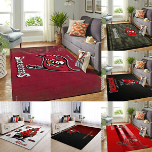 Tampa Bay Buccaneers Area Rugs Floor Mats Living Room Bedroom Non-Slip Carpets