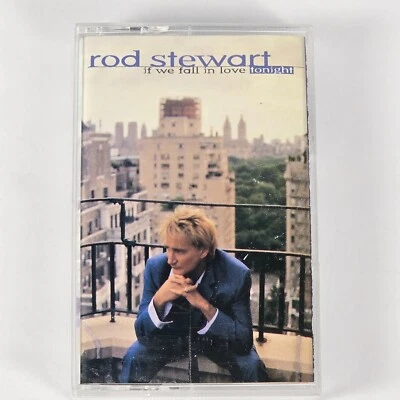 If We Fall in Love Tonight Rod Stewart Cassette, 1996, Mint - Image 1 of 4