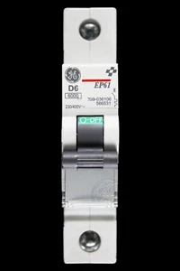 GENERAL ELECTRIC 6 AMP CURVE D 6kA MCB CIRCUIT BREAKER EP61 566531 - Picture 1 of 6