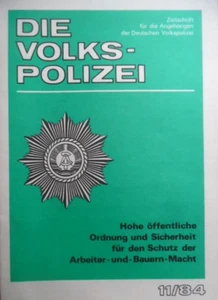 DIE VOLKS-POLIZEI 11- 1984 Zeitschrift für Angehörige der Deutschen VoPo DDR ABV - Picture 1 of 2