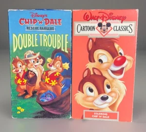 Vintage Disney Cartoon Classics VHS Chip N Dale & Rescue Rangers Double Trouble - Picture 1 of 8