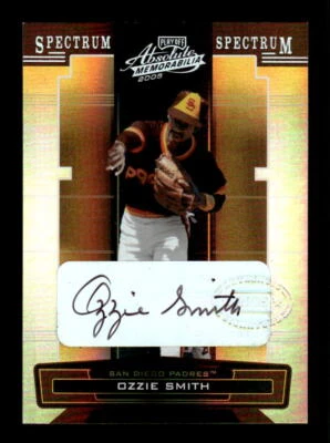 2005 Playoff Absolute Memorabilia #169 Ozzie Smith Autograph Spectrum Silver /50 - Image 1 of 2