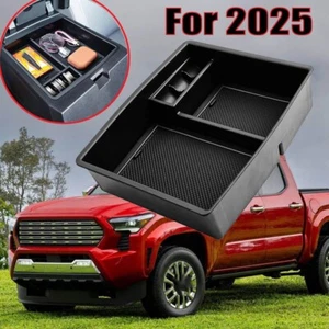 For Toyota for Tacoma 2024 Center Console Organizer Storage Box Black ABS HOT - Picture 1 of 8