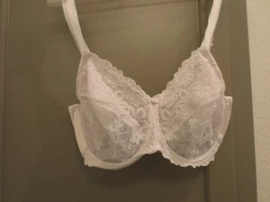 Wacoal Womens 38DD Renaissance Rose Underwire Bra 85720 85720 White Worn Once - Picture 1 of 3