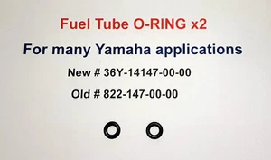 Yamaha Fuel Tube O-Ring x2 New # 36Y-14147-00, Old # 822-14147-00 - Picture 1 of 1