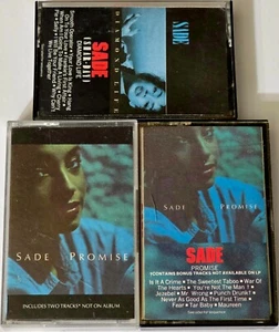 SADE PROMISE 3 TAPE CASSETTE 1985 PORTRAIT RECORDS IMPORT +2 TRACKS SOUL R&B CBS - Picture 1 of 22