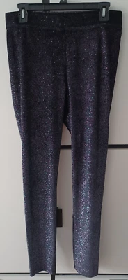 Pink Victoria's Secret black velour sequin (red, green) leggings, size L - Image 1 of 2