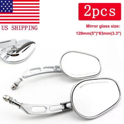 Espejos retrovisores cromados para motocicleta Harley-Davidson Softail Standard FXST EE. UU. Foto 1 de 4
