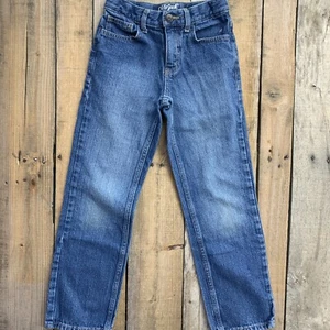 Cat & Jack Denim Blue Jeans Relaxed Straight Girls Size 10 - Picture 1 of 6