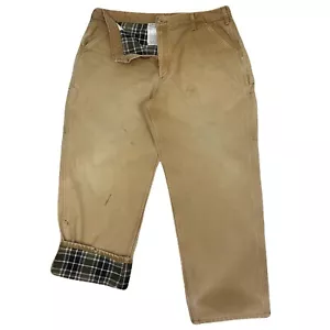 Vintage Carhartt Duck Flannel-Lined Dungaree Fit Carpenter Cargo Pants 42x30 - Bild 1 von 14