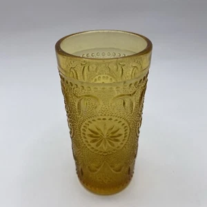 Vintage Brockway. Beverage Glass Amber Colonial Pattern 4” Tall Juice - Picture 1 of 7