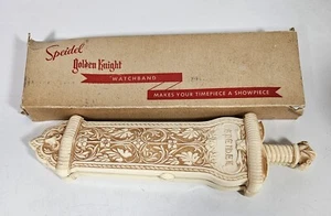 Speidel Cinturino Orologio Vetrina Cavaliere Dorato Spada Presentazione Foderato Velluto  - Foto 1 di 10