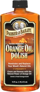 ORANGE OIL POLISH - Natural Orange Scented Wood Cleaner & Furniture Polish, Clea - Picture 1 of 12