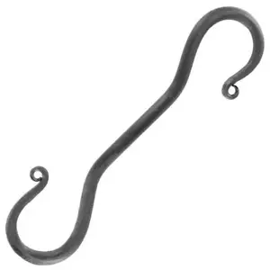 Medieval Themed Forged Steel S Hook | Kitchen Camping Cooking Reenactment Prop - Picture 1 of 3