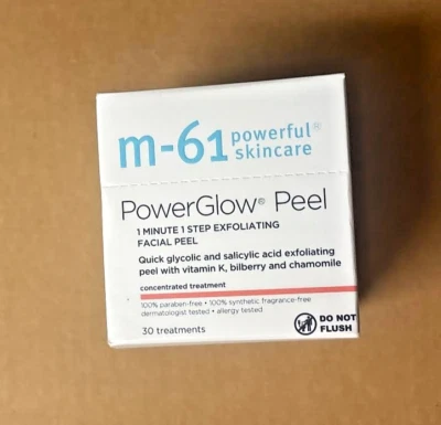 M-61 PowerGlow Peel 1 Minute 1 Step Exfoliating Facial Peel 30 Count - Image 1 of 4