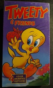 Tweety & Friends VHS 4 Color Animated Cartoons 1993 Looney Tunes - Picture 1 of 2