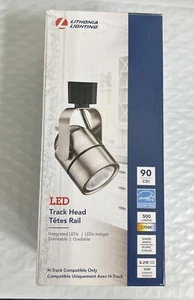 Lithonia Lighting Brushed Nickel Integrated LED Linear Track Round Back Head Lig - Picture 1 of 2