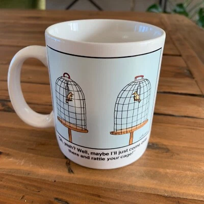 Vintage 1992 The Far Side Mug-“I'll just come over there and rattle your cage” - Image 1 of 4