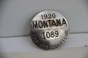 Montana Chauffeur Abzeichen 1920 mit Pin intakt - Bild 1 von 4