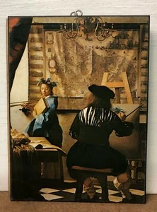 ART PLAQUE WALL HANGING 5-7/8 inches x 4-1/4inches X 1/4INCH THICK A - Picture 1 of 2