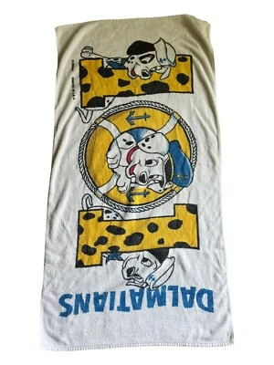 Vintage Disney 101 Dalmatians Bath Beach Towel Franco - Image 1 of 4
