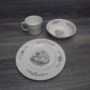 Vintage Royal Albert England WORLD OF BEATRIX POTTER 3 Piece Child's Dish Set - Picture 1 of 24