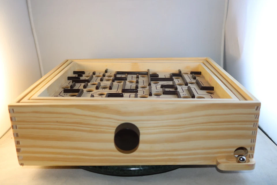 Wooden Labyrinth Brio Labyrintspe Made in Sweden Puzzle Box Tested - Image 1 of 4