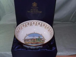 Royal Worcester "Worcester Scenes" Flugschale in Präsentationsbox Ltd.Edn. 2001 - Bild 1 von 1