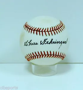 CHAS GEHRINGER signiert AL Baseball Detroit TIGERS MLB Auto HOF CHARLIE - Bild 1 von 2