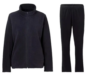 Damen Hausanzug Fleeceanzug warm & weich dunkelblau 2 Teile Jacke & Hose NEU - Bild 1 von 1