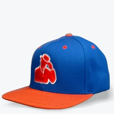Gorra de béisbol azul y naranja gorra bordada Fedora Man LOS CLÁSICOS Yupoong Foto 1 de 4