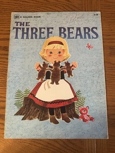 Vintage 1965 A Golden Book The Three Bears Oversized Illustrated Paperback - Picture 1 of 3